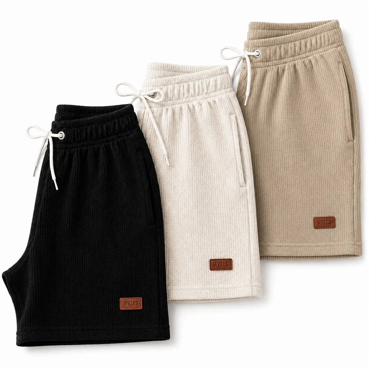 Kit 3 Bermudas Waffle Premium - Lote Limitado