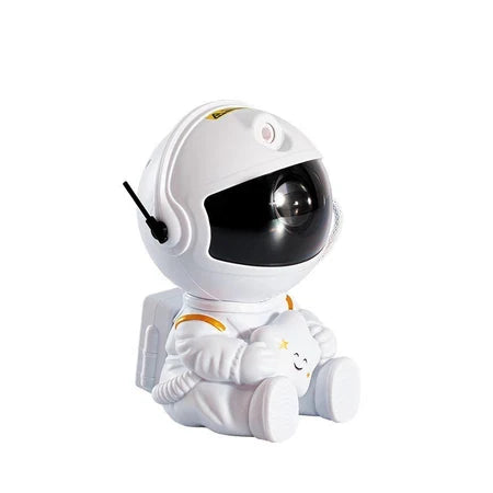 Mini Luminária Astronauta Projetor de Galáxia e Estrelas, LED, Luz Noturna Decorativa